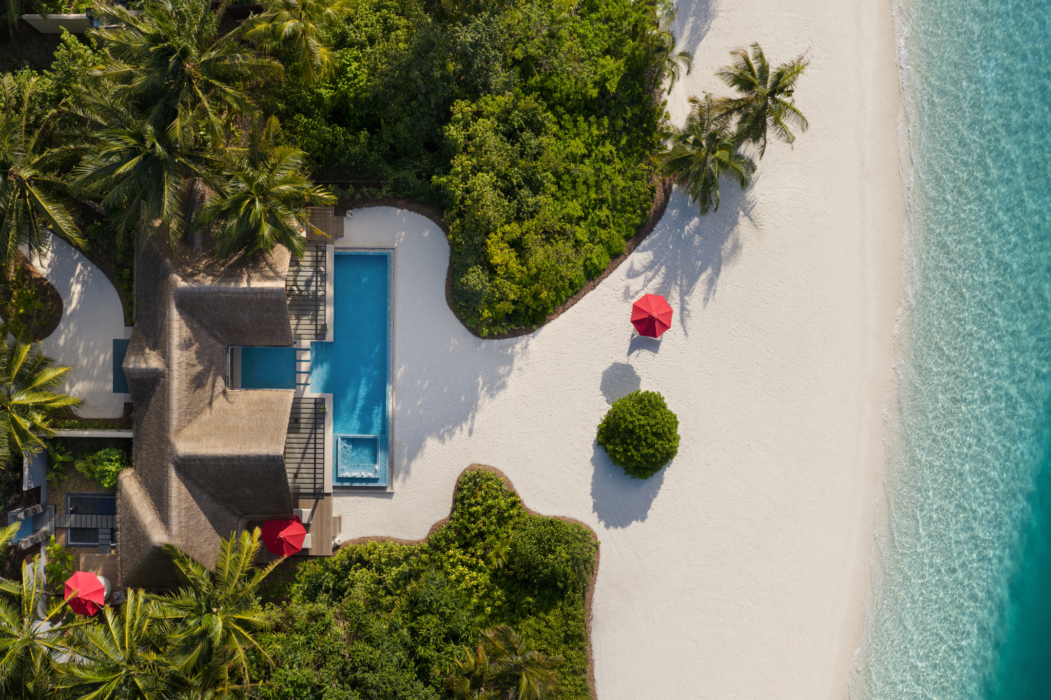 Niyama Private Islands - One Bedroom Beach Pool Pavilion - Aerial